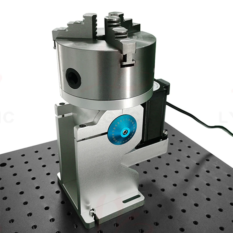 Rotary Axis Laser Engraver - 3Claws Through Hole Rotary Axis 4th
