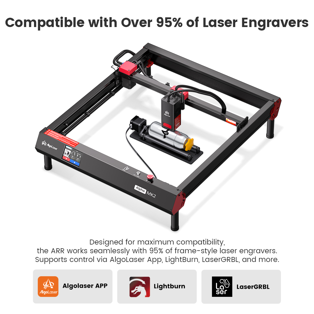 AlgoLaser Rotary Roller 360° R - Rotary Axis Laser Engraver 评论和价格