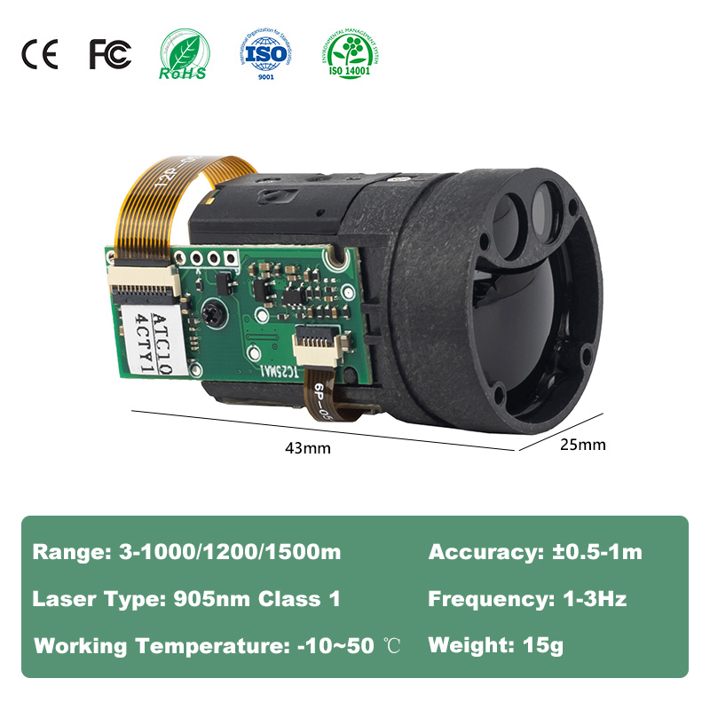 1200m Mini TOF Laser Rangefind - Industrial Applications Of Laser 评论和价格